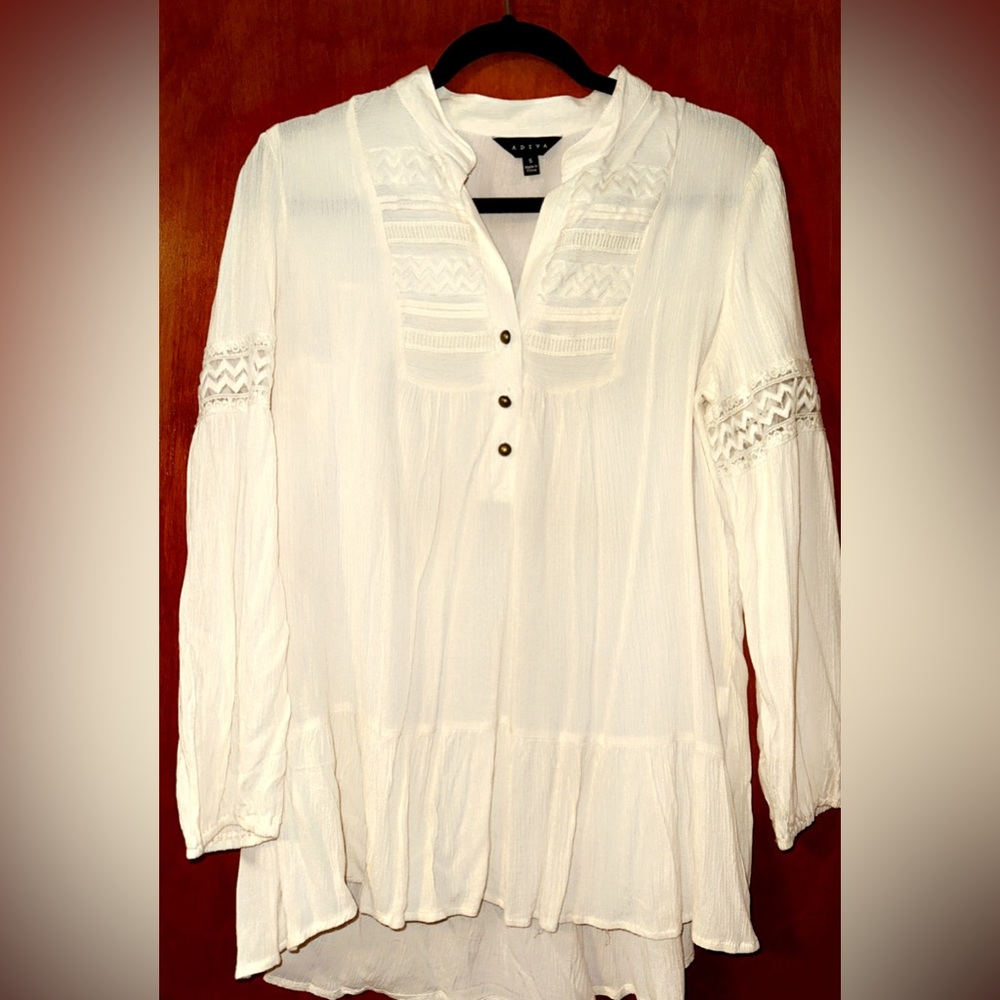 Off white / cream flowy blouse